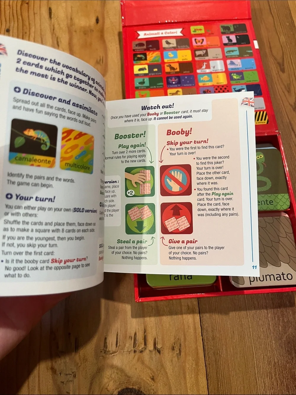 <Italian Language> Memory Card Game Colors & Animals 